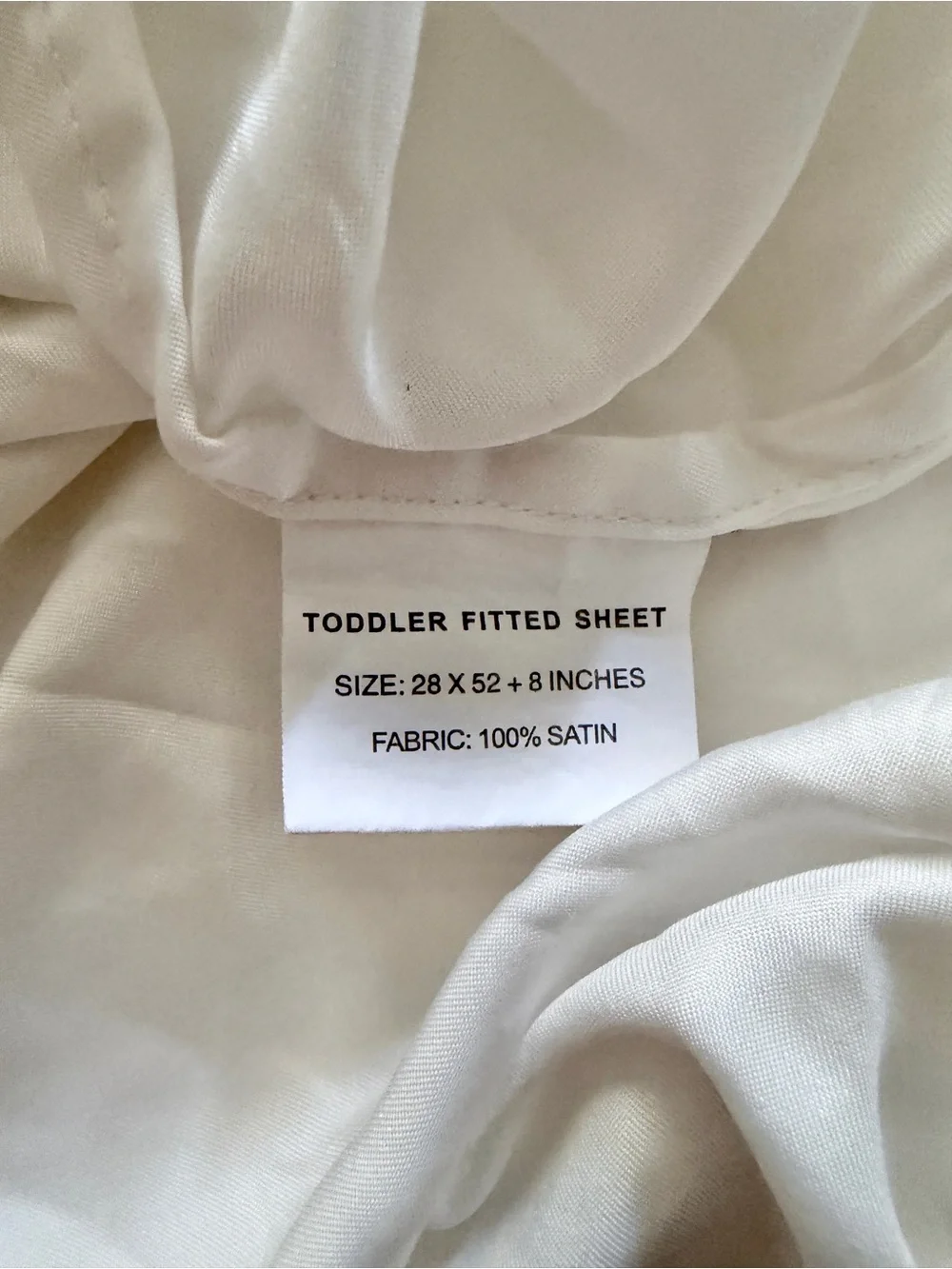 Toddler Fitted Crib Sheets Set of 2 Frozen White Satin